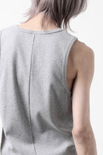 画像をギャラリービューアに読み込む, N/07 MINIMAL TANK TOP / SUPER STRETCH BARE TELECO (HEATHER GREY)