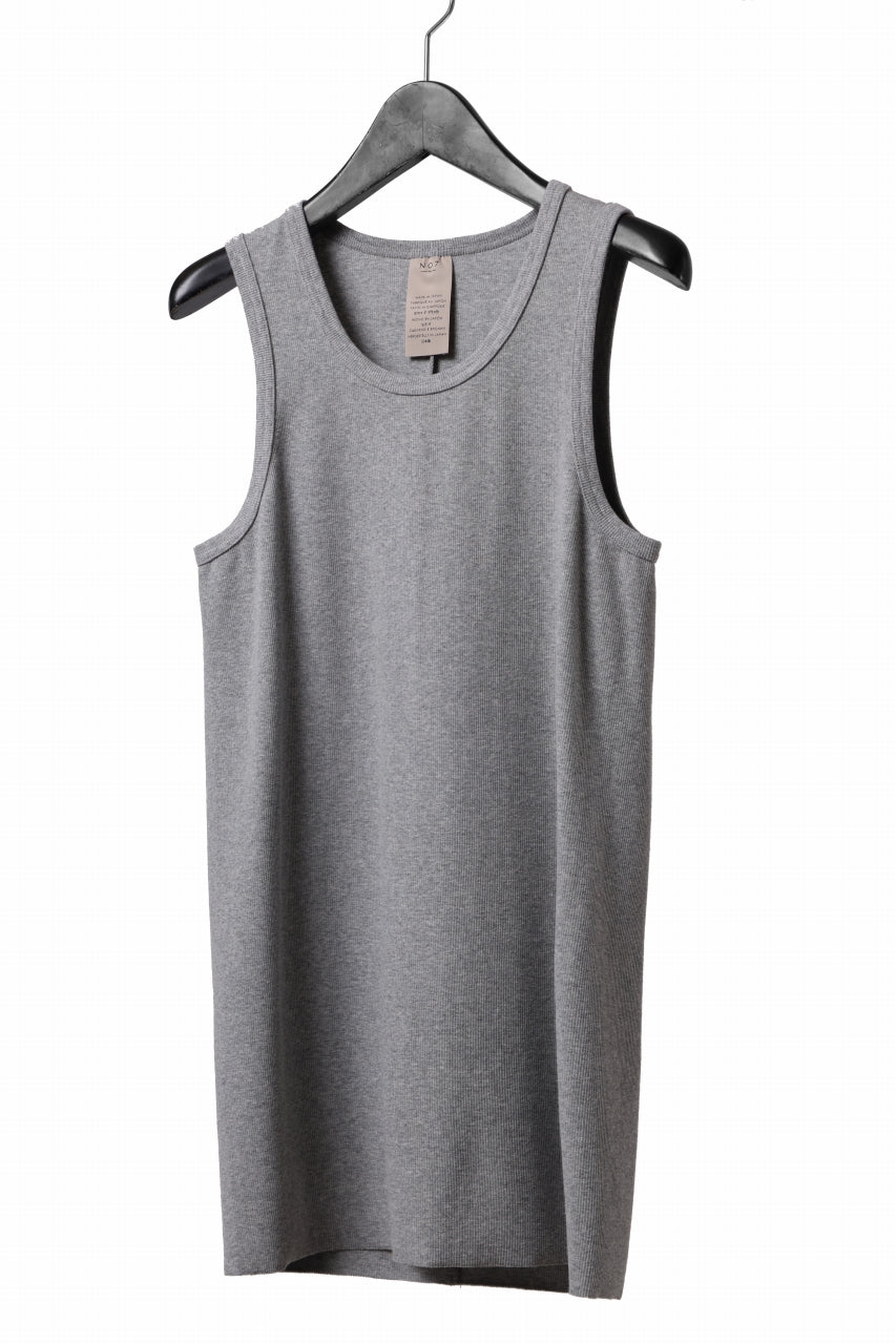画像をギャラリービューアに読み込む, N/07 MINIMAL TANK TOP / SUPER STRETCH BARE TELECO (HEATHER GREY)