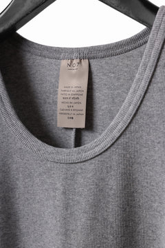 画像をギャラリービューアに読み込む, N/07 MINIMAL TANK TOP / SUPER STRETCH BARE TELECO (HEATHER GREY)
