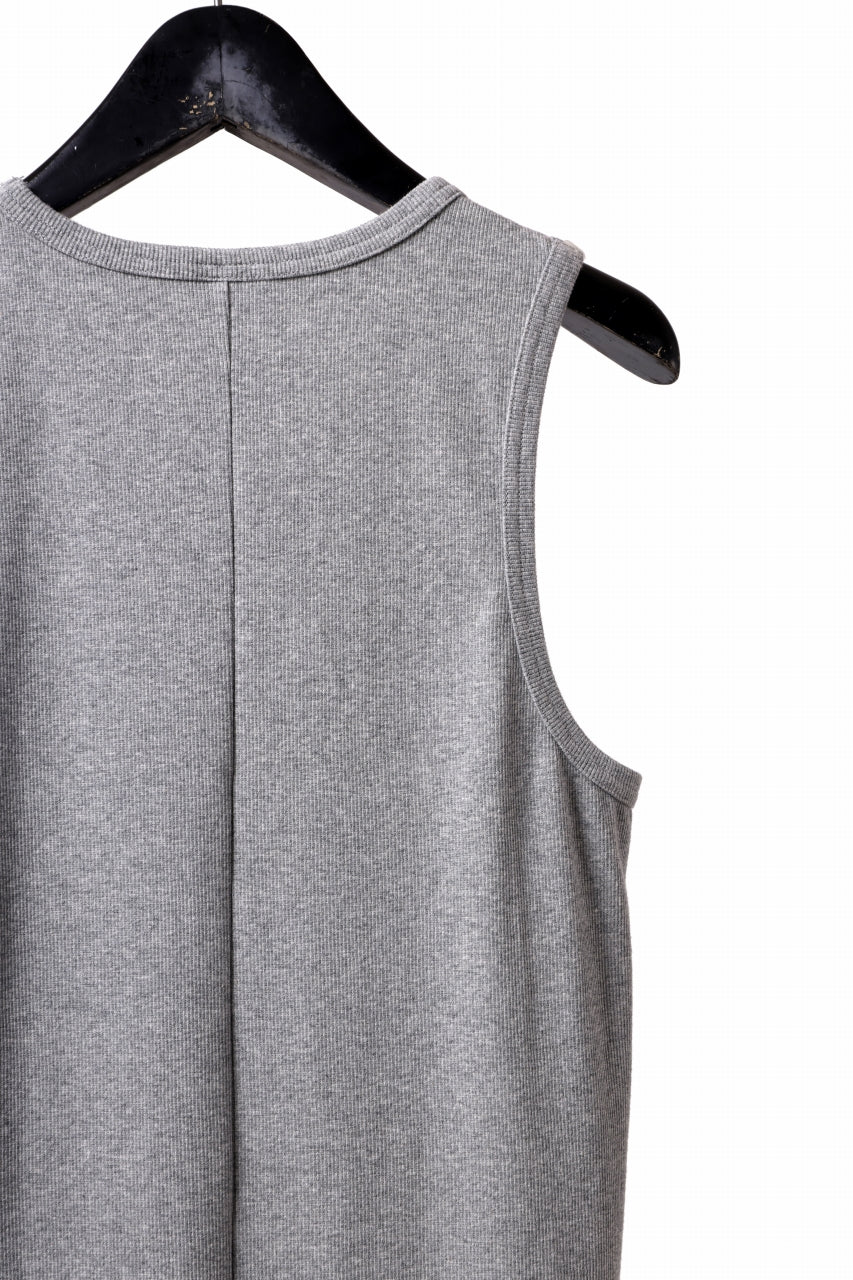 画像をギャラリービューアに読み込む, N/07 MINIMAL TANK TOP / SUPER STRETCH BARE TELECO (HEATHER GREY)