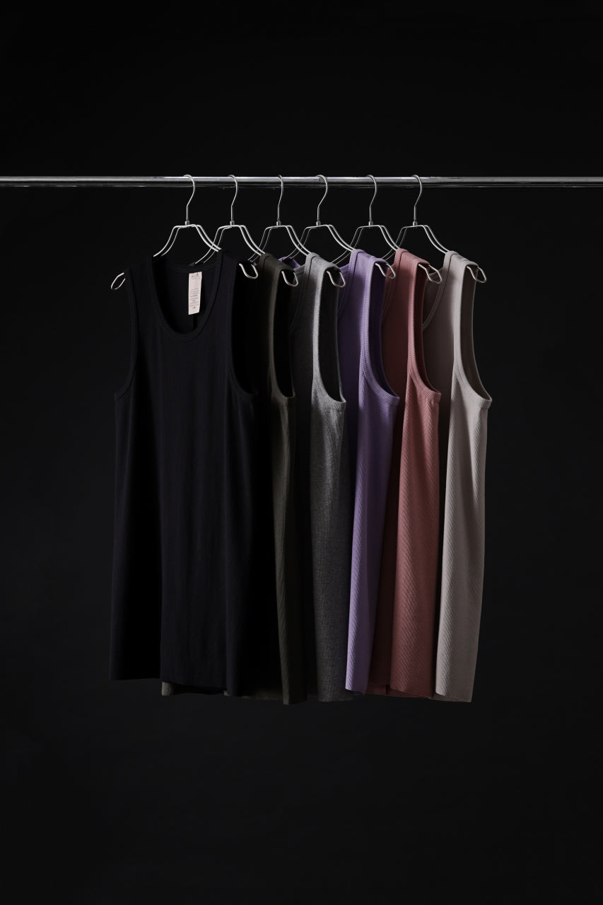 画像をギャラリービューアに読み込む, N/07 MINIMAL TANK TOP / SUPER STRETCH BARE TELECO (HEATHER GREY)