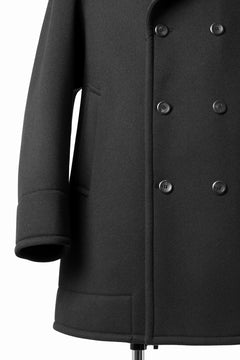 画像をギャラリービューアに読み込む, TARO HORIUCHI / th products Marine Over Coat / active setter tweed knit (black)