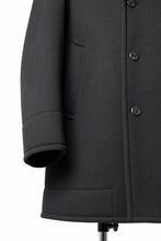 画像をギャラリービューアに読み込む, TARO HORIUCHI / th products Marine Over Coat / active setter tweed knit (black)
