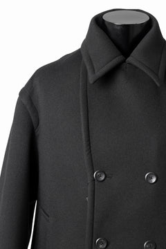画像をギャラリービューアに読み込む, TARO HORIUCHI / th products Marine Over Coat / active setter tweed knit (black)