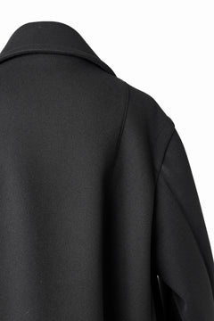 画像をギャラリービューアに読み込む, TARO HORIUCHI / th products Marine Over Coat / active setter tweed knit (black)