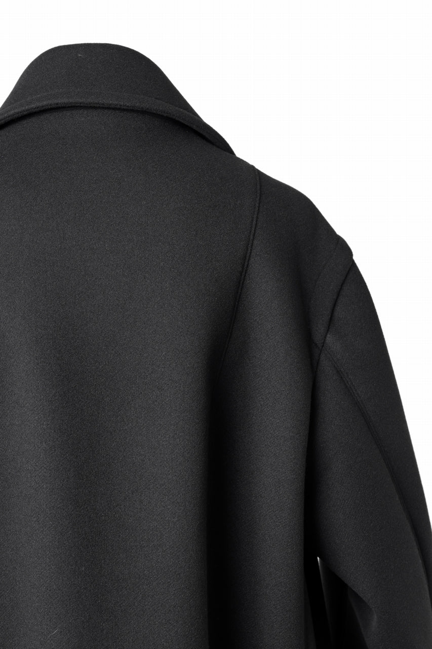 画像をギャラリービューアに読み込む, TARO HORIUCHI / th products Marine Over Coat / active setter tweed knit (black)