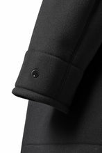 画像をギャラリービューアに読み込む, TARO HORIUCHI / th products Marine Over Coat / active setter tweed knit (black)