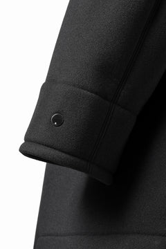 画像をギャラリービューアに読み込む, TARO HORIUCHI / th products Marine Over Coat / active setter tweed knit (black)