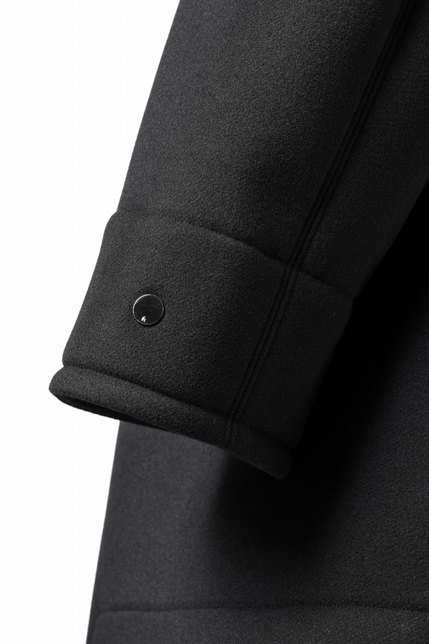 画像をギャラリービューアに読み込む, TARO HORIUCHI / th products Marine Over Coat / active setter tweed knit (black)