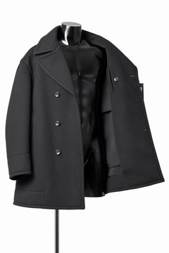 画像をギャラリービューアに読み込む, TARO HORIUCHI / th products Marine Over Coat / active setter tweed knit (black)