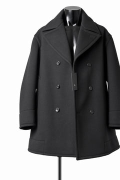 画像をギャラリービューアに読み込む, TARO HORIUCHI / th products Marine Over Coat / active setter tweed knit (black)