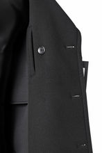 画像をギャラリービューアに読み込む, TARO HORIUCHI / th products Marine Over Coat / active setter tweed knit (black)
