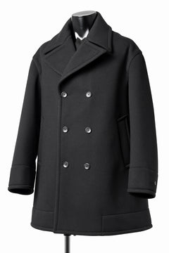 画像をギャラリービューアに読み込む, TARO HORIUCHI / th products Marine Over Coat / active setter tweed knit (black)