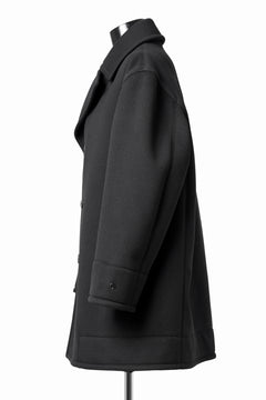 画像をギャラリービューアに読み込む, TARO HORIUCHI / th products Marine Over Coat / active setter tweed knit (black)
