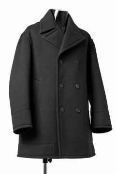 画像をギャラリービューアに読み込む, TARO HORIUCHI / th products Marine Over Coat / active setter tweed knit (black)