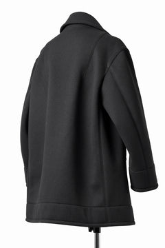 画像をギャラリービューアに読み込む, TARO HORIUCHI / th products Marine Over Coat / active setter tweed knit (black)