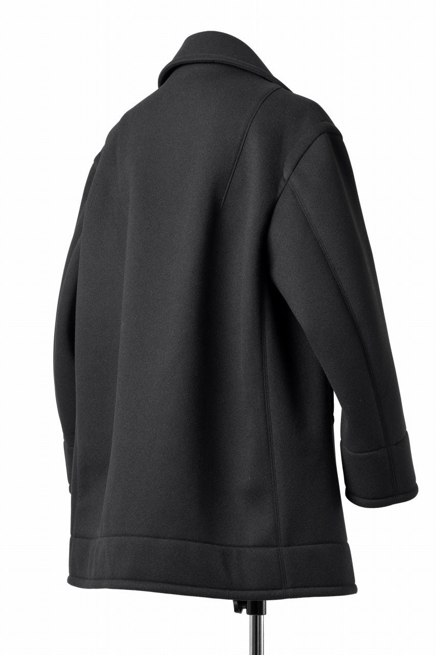 画像をギャラリービューアに読み込む, TARO HORIUCHI / th products Marine Over Coat / active setter tweed knit (black)