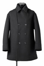 画像をギャラリービューアに読み込む, TARO HORIUCHI / th products Marine Over Coat / active setter tweed knit (black)