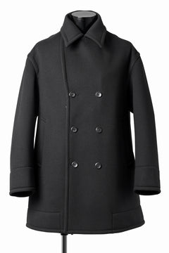 画像をギャラリービューアに読み込む, TARO HORIUCHI / th products Marine Over Coat / active setter tweed knit (black)