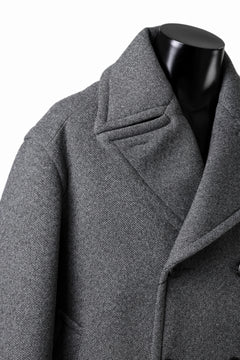 画像をギャラリービューアに読み込む, TARO HORIUCHI / th products Marine Over Coat / active setter tweed knit (gray)