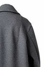 画像をギャラリービューアに読み込む, TARO HORIUCHI / th products Marine Over Coat / active setter tweed knit (gray)