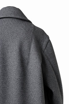 画像をギャラリービューアに読み込む, TARO HORIUCHI / th products Marine Over Coat / active setter tweed knit (gray)