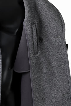 画像をギャラリービューアに読み込む, TARO HORIUCHI / th products Marine Over Coat / active setter tweed knit (gray)