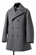 画像をギャラリービューアに読み込む, TARO HORIUCHI / th products Marine Over Coat / active setter tweed knit (gray)