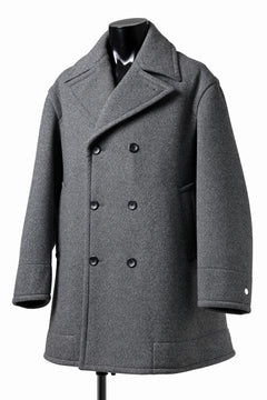 画像をギャラリービューアに読み込む, TARO HORIUCHI / th products Marine Over Coat / active setter tweed knit (gray)