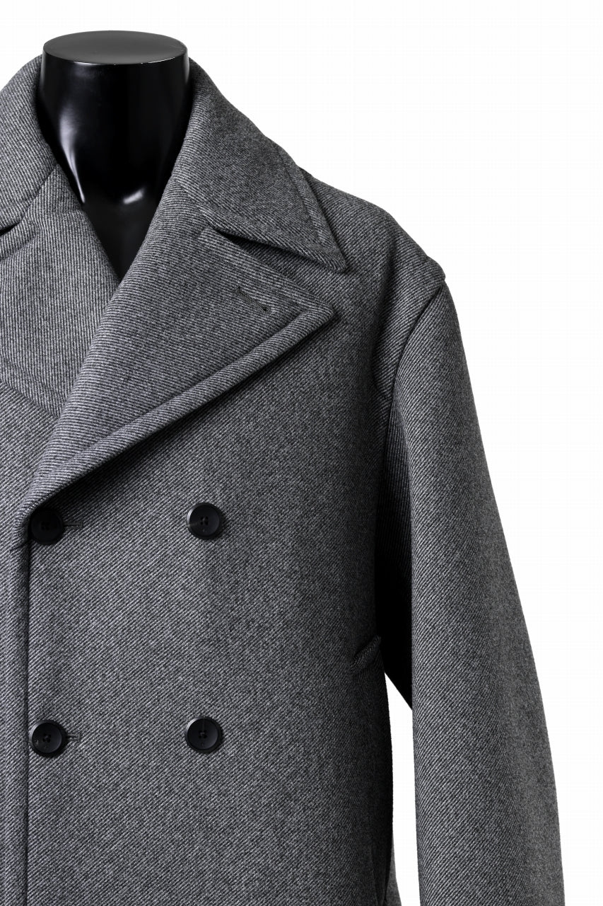画像をギャラリービューアに読み込む, TARO HORIUCHI / th products Marine Over Coat / active setter tweed knit (gray)