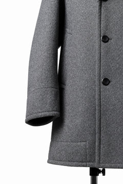 画像をギャラリービューアに読み込む, TARO HORIUCHI / th products Marine Over Coat / active setter tweed knit (gray)