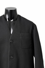 画像をギャラリービューアに読み込む, TARO HORIUCHI / th products Collarless Jacket / active setter tweed knit (black)