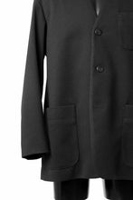 画像をギャラリービューアに読み込む, TARO HORIUCHI / th products Collarless Jacket / active setter tweed knit (black)