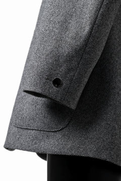 画像をギャラリービューアに読み込む, TARO HORIUCHI / th products Collarless Jacket / active setter tweed knit (gray)