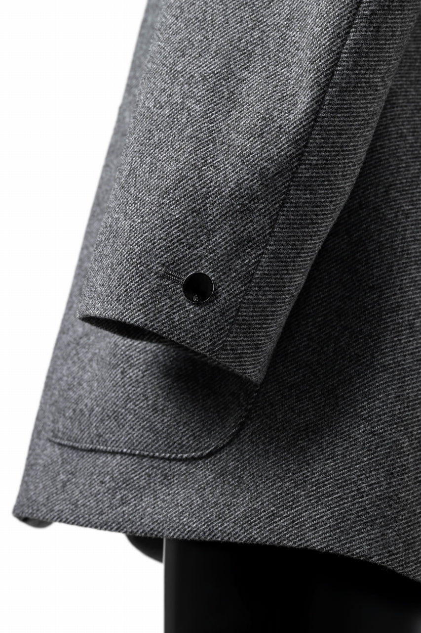 画像をギャラリービューアに読み込む, TARO HORIUCHI / th products Collarless Jacket / active setter tweed knit (gray)