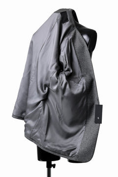 画像をギャラリービューアに読み込む, TARO HORIUCHI / th products Collarless Jacket / active setter tweed knit (gray)