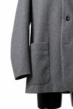 画像をギャラリービューアに読み込む, TARO HORIUCHI / th products Collarless Jacket / active setter tweed knit (gray)