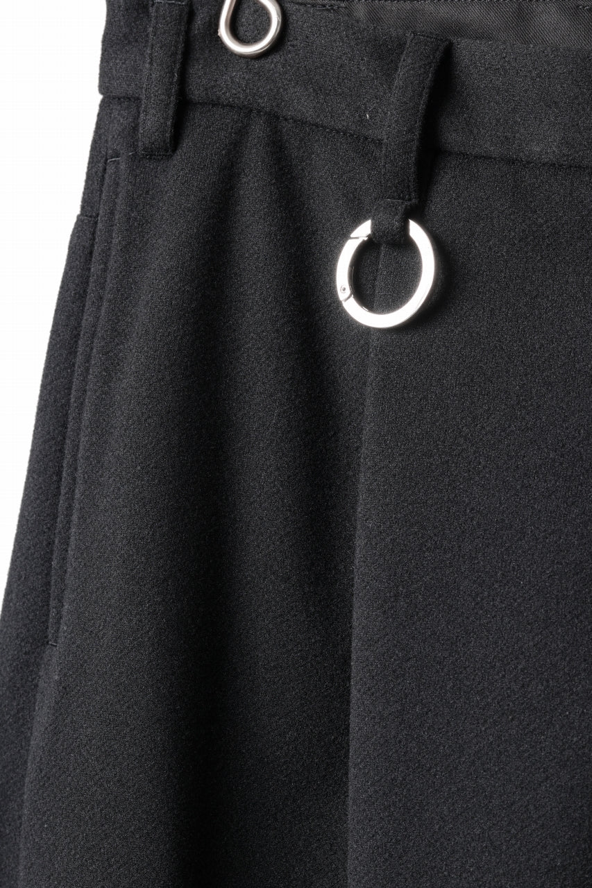 画像をギャラリービューアに読み込む, TARO HORIUCHI / th products Wide 5 Pocket Pants / active setter tweed knit (black)