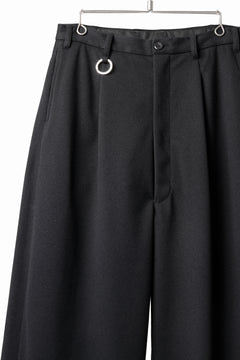 画像をギャラリービューアに読み込む, TARO HORIUCHI / th products Wide 5 Pocket Pants / active setter tweed knit (black)