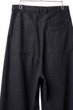 画像をギャラリービューアに読み込む, TARO HORIUCHI / th products Wide 5 Pocket Pants / active setter tweed knit (black)