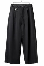 画像をギャラリービューアに読み込む, TARO HORIUCHI / th products Wide 5 Pocket Pants / active setter tweed knit (black)