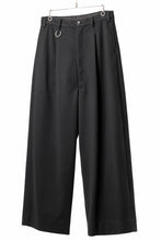 画像をギャラリービューアに読み込む, TARO HORIUCHI / th products Wide 5 Pocket Pants / active setter tweed knit (black)