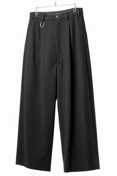 画像をギャラリービューアに読み込む, TARO HORIUCHI / th products Wide 5 Pocket Pants / active setter tweed knit (black)