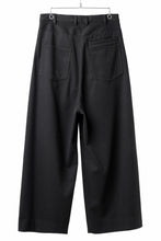 画像をギャラリービューアに読み込む, TARO HORIUCHI / th products Wide 5 Pocket Pants / active setter tweed knit (black)