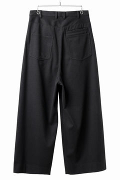 画像をギャラリービューアに読み込む, TARO HORIUCHI / th products Wide 5 Pocket Pants / active setter tweed knit (black)