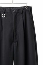 画像をギャラリービューアに読み込む, TARO HORIUCHI / th products Wide 5 Pocket Pants / active setter tweed knit (black)