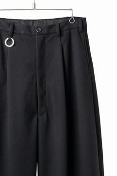 画像をギャラリービューアに読み込む, TARO HORIUCHI / th products Wide 5 Pocket Pants / active setter tweed knit (black)