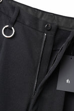 画像をギャラリービューアに読み込む, TARO HORIUCHI / th products Wide 5 Pocket Pants / active setter tweed knit (black)