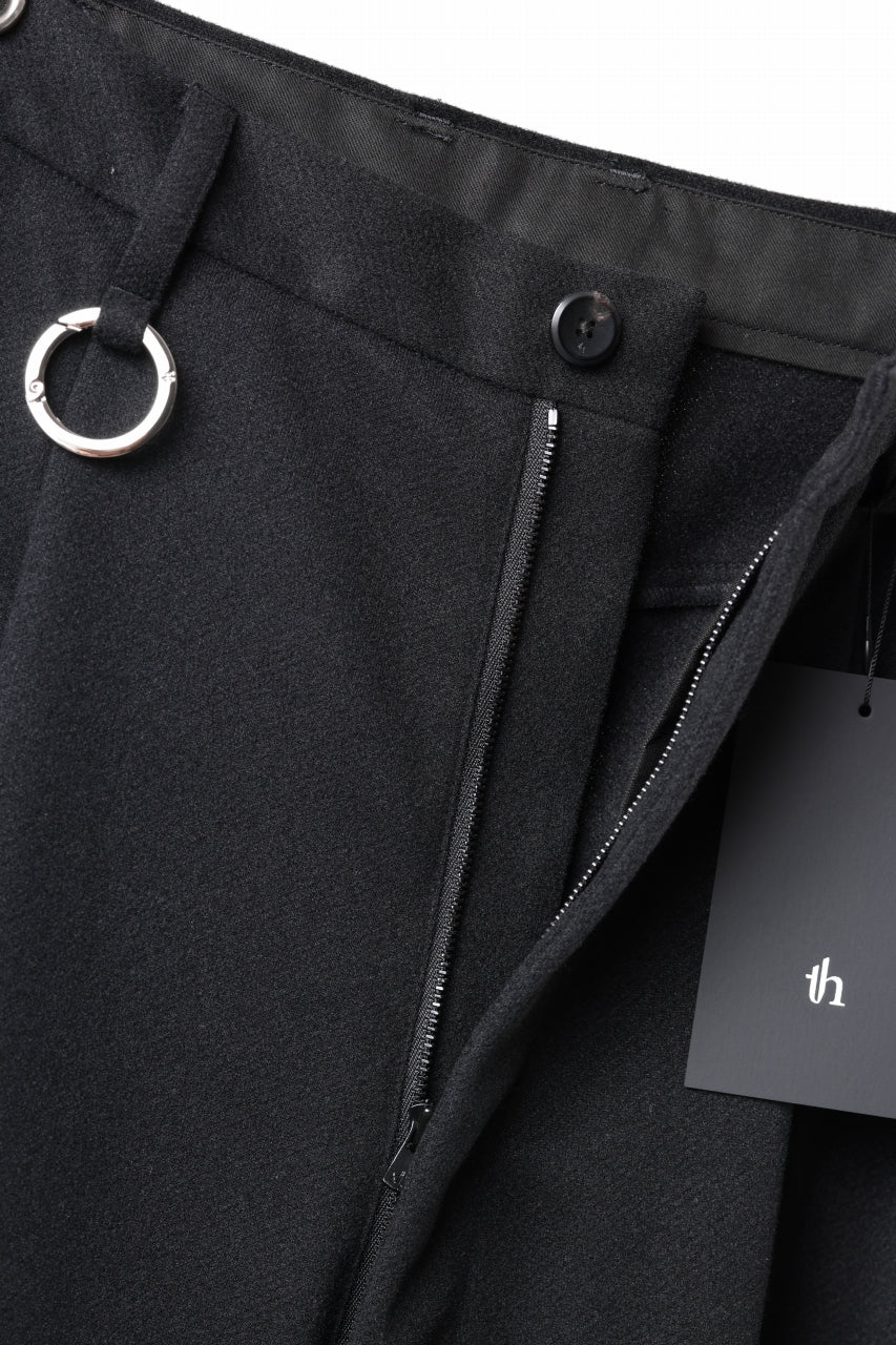 画像をギャラリービューアに読み込む, TARO HORIUCHI / th products Wide 5 Pocket Pants / active setter tweed knit (black)