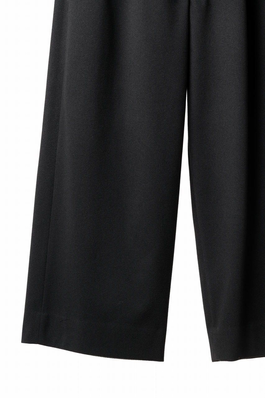 画像をギャラリービューアに読み込む, TARO HORIUCHI / th products Wide 5 Pocket Pants / active setter tweed knit (black)